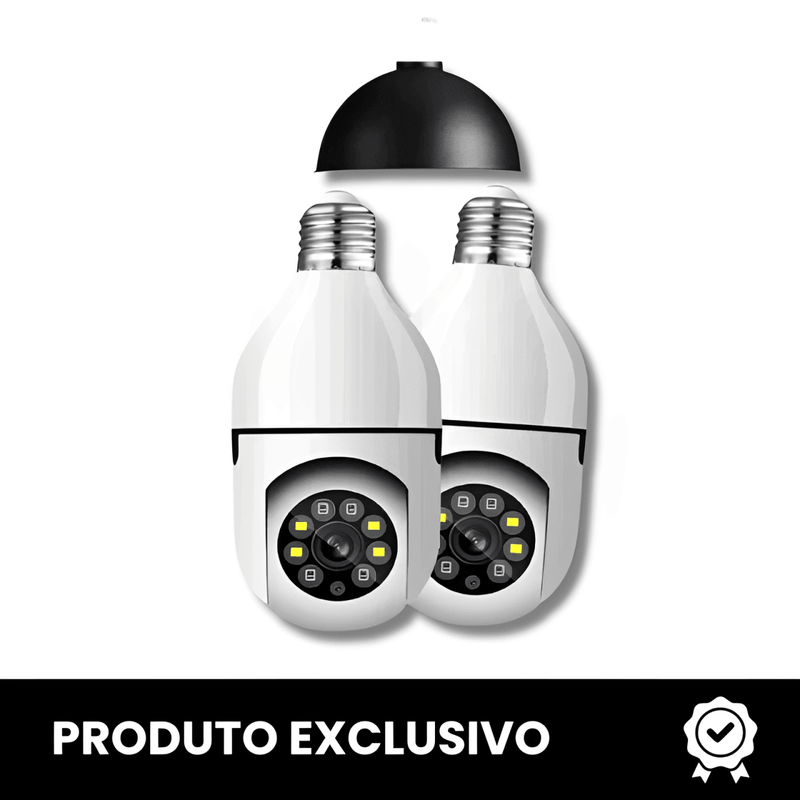 Câmera de Segurança 360 Inteligente Wi-Fi Full HD - SecurityPro® [Últimas Unidades 🔥]