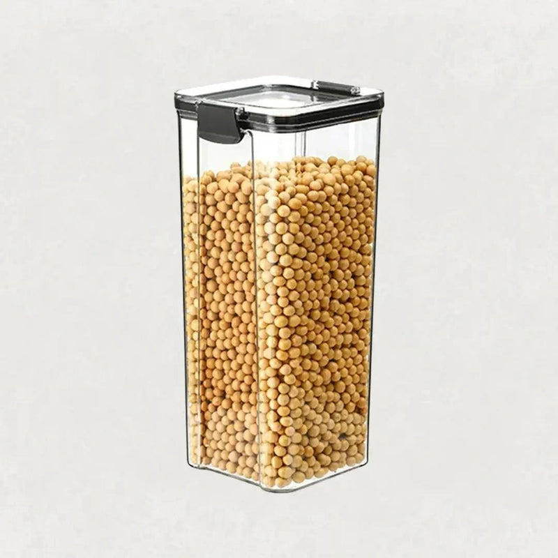 Kit com 3 Porta-Mantimentos com Trava e Vedação