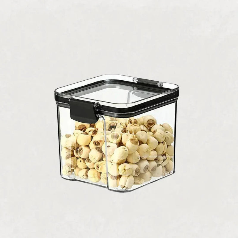 Kit com 3 Porta-Mantimentos com Trava e Vedação