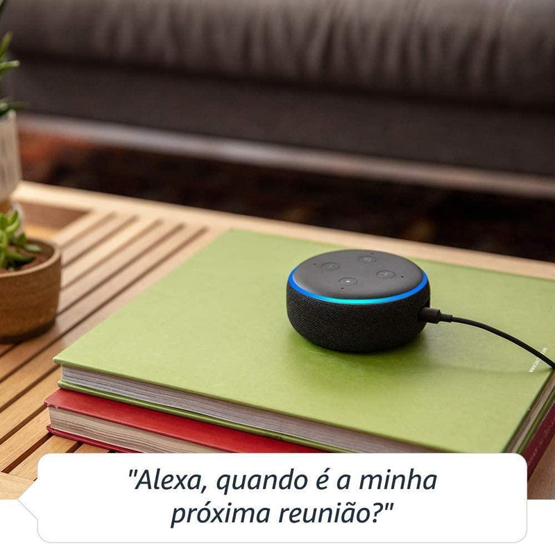 Echo Dot (3ª Geração): Smart Speaker com Alexa - Cor Preta