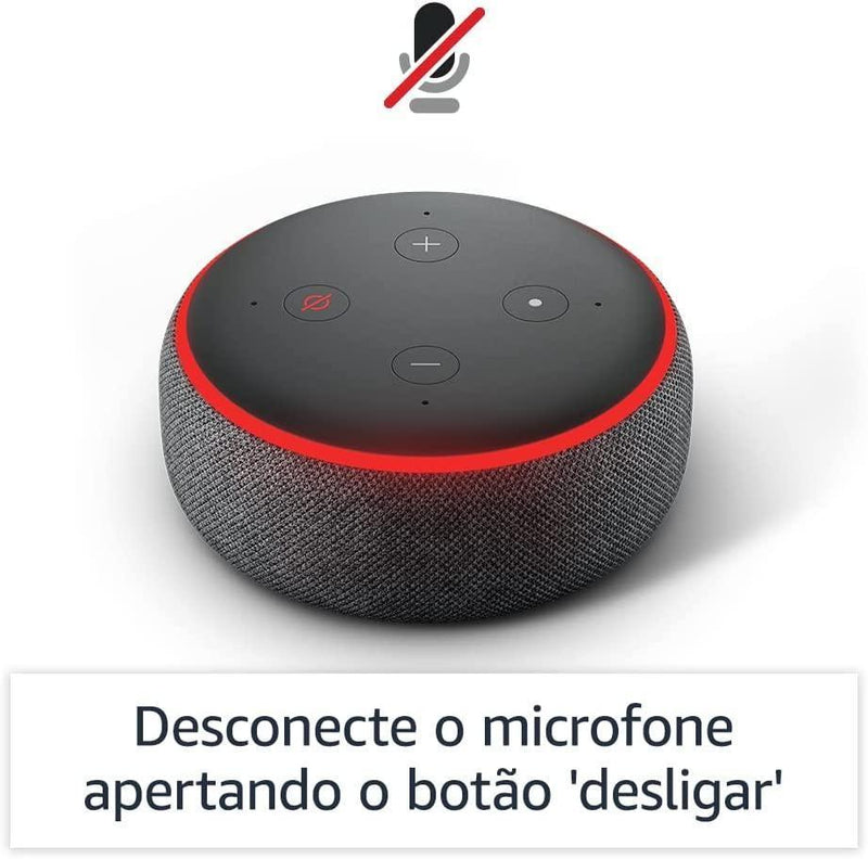 Echo Dot (3ª Geração): Smart Speaker com Alexa - Cor Preta