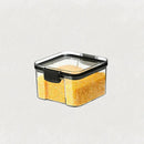 Kit com 3 Porta-Mantimentos com Trava e Vedação