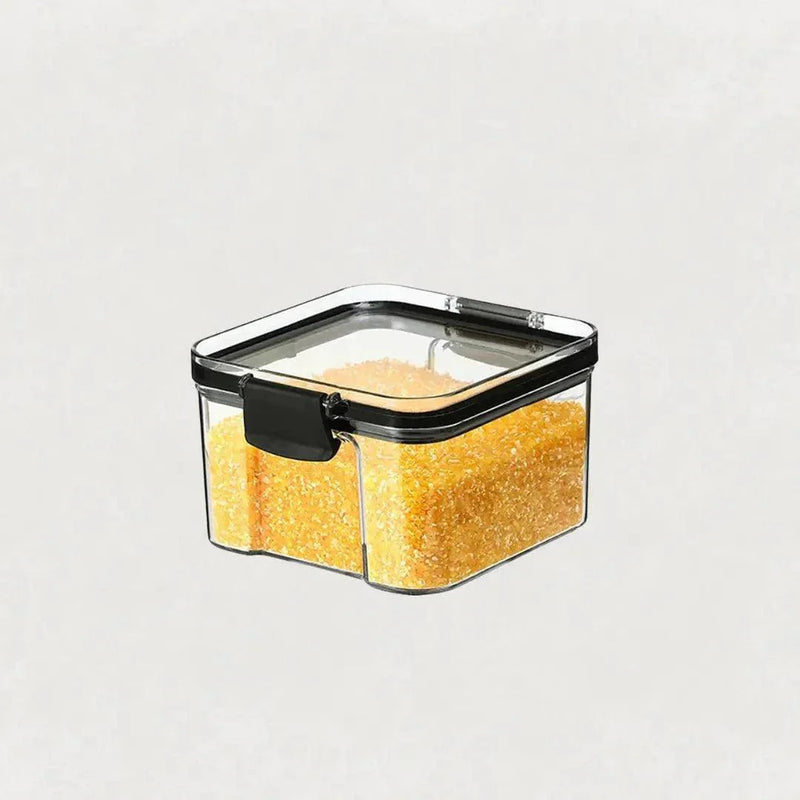 Kit com 3 Porta-Mantimentos com Trava e Vedação