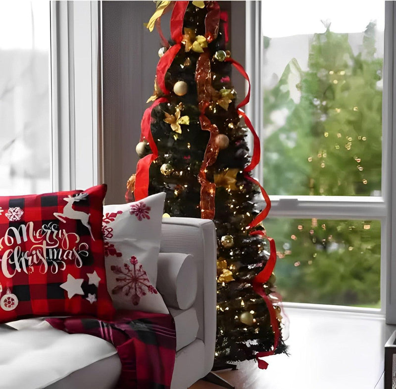 Árvore de Natal Dobrável + BRINDE🎄 - (Completa Com Bolinhas, Pisca Pisca e Fitas) -  [FRETE GRÁTIS]