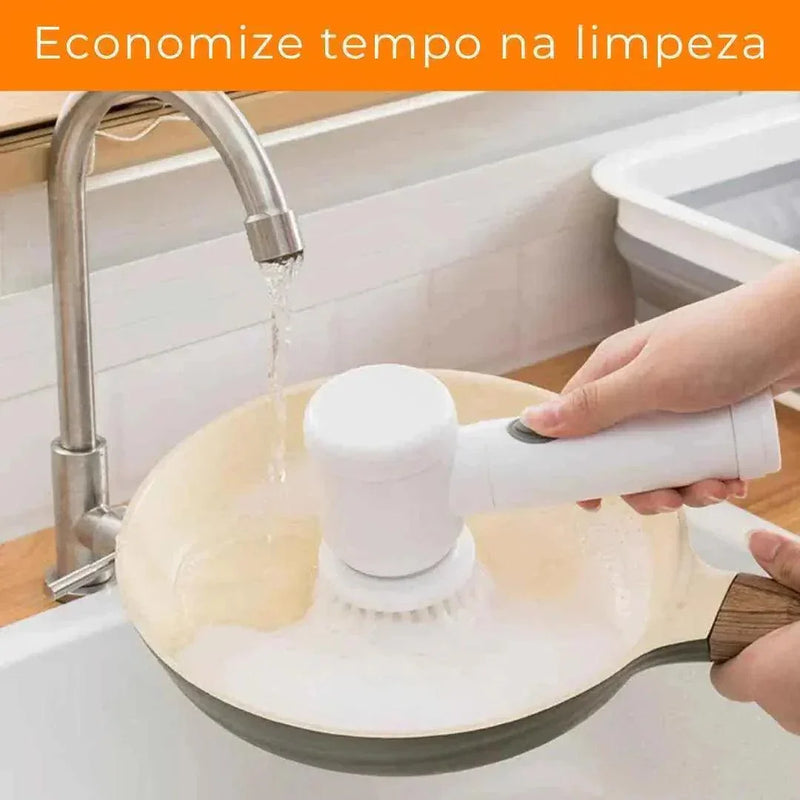 Escova Elétrica Multifuncional - Limpeza Rápida