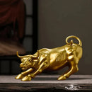 Escultura Touro de Wall Street Dourado
