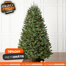 SÓ HOJE - Árvore de Natal Retrátil com Controle Remoto + 132 Enfeites de Brinde