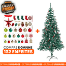 SÓ HOJE - Árvore de Natal Retrátil com Controle Remoto + 132 Enfeites de Brinde