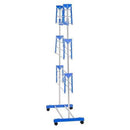 Varal de Chão Dobrável 3 Andares em Aço Inox + Cesto com 80 Prendedores (BRINDE)