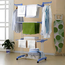 Varal de Chão Dobrável 3 Andares em Aço Inox + Cesto com 80 Prendedores (BRINDE)